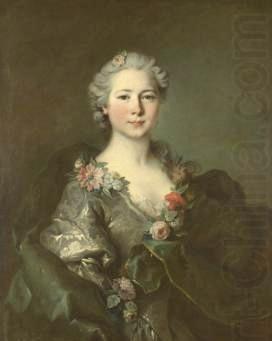 Louis Tocque Portrait of mademoiselle de Coislin china oil painting image